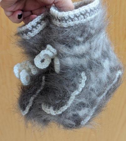Image 4 of Baby Booties Angora Booties Knitted Booties UK size: 0-2.5