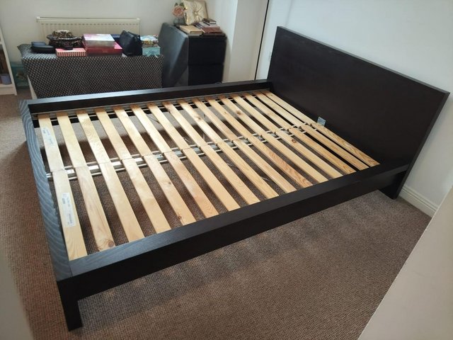 IKEA Double Bed Frame and Slats (Sultan Lade) Good Condition — photo 2 of 3