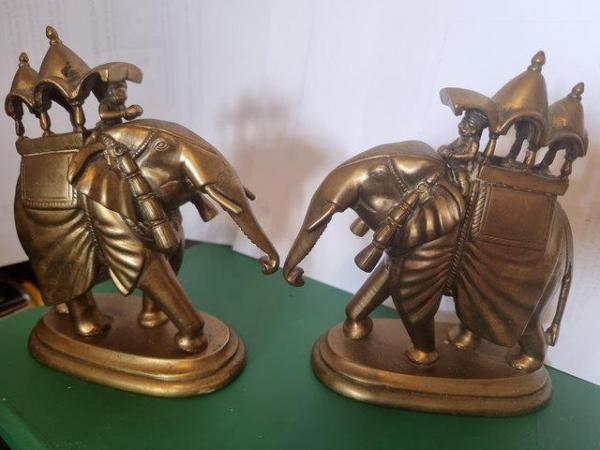 Image 2 of Two beautiful brass Elephants in excellent condition