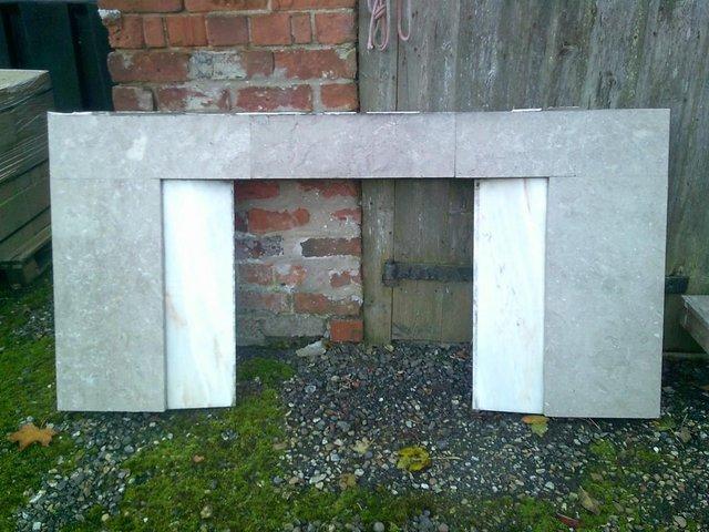 Preview of the first image of MARBLE FIRE SURROUND AND HEARTH.