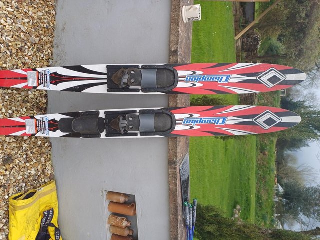Preview of the first image of Pair of water skis in good condition.