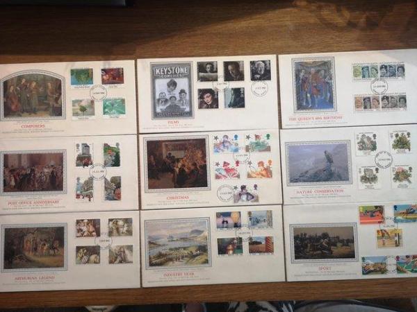 Image 1 of Job lot of stamps albums. Silk limited editions. Benhams.