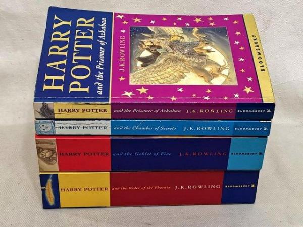 Image 1 of Harry Potter Four First Editions Books