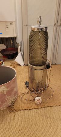 Image 3 of Handmade Lamp Base table lamp smokey grey