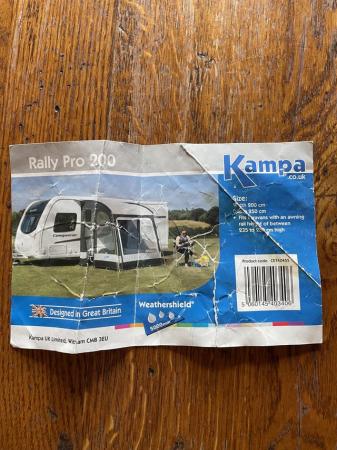 Image 2 of Kampa Rally Pro 200 awning