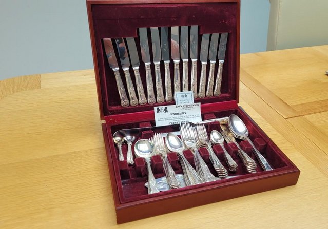 Preview of the first image of JOHN STEPHENSON CANTEEN OF CUTLERY.