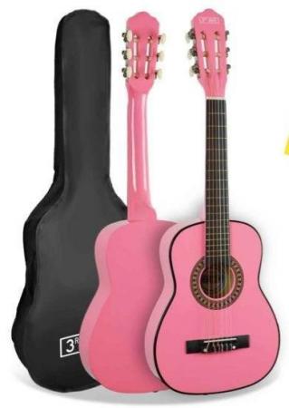 Image 1 of Girl or boys guitar in box pink