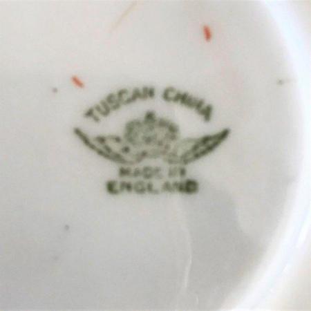 Image 3 of 2 Tuscan China saucers, small floral sprays. £3 ovno both.