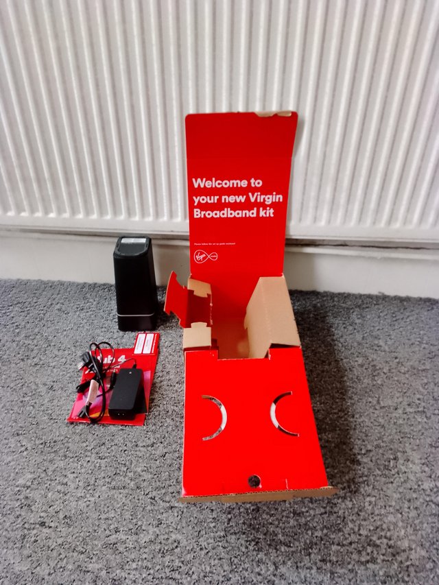Preview of the first image of Virgin media broadband kit.