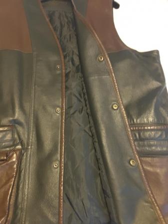 Image 2 of Gents leather shooting/ outdoor gilet by Bonart