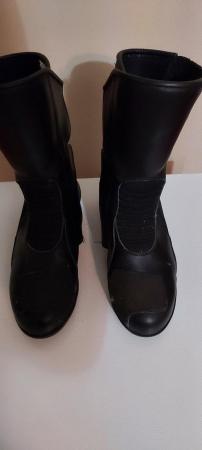 Image 2 of LADIES MOTORCYCLE BOOTS SIZE 5/38, BLACK.