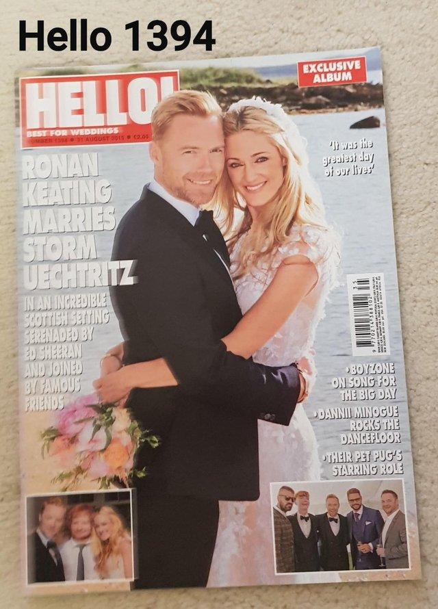 Preview of the first image of Hello Magazine 1394 - Ronan Keating Marries Storm Uechtritz.