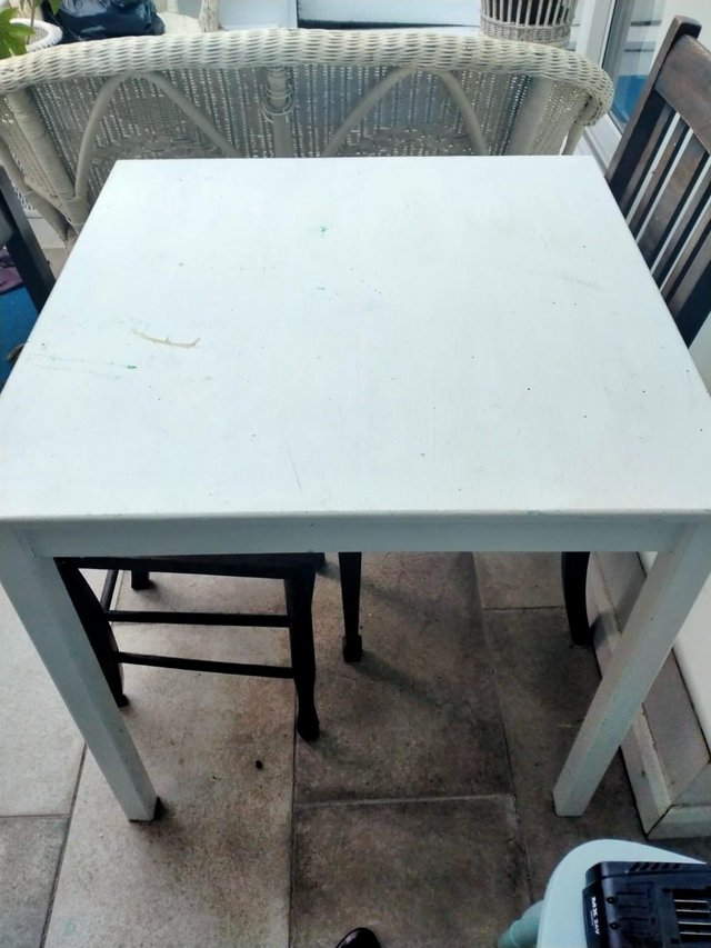 Preview of the first image of Lovely square wooden  table.
