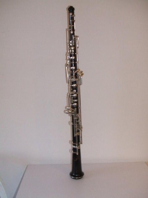 Preview of the first image of Rare Silver Plated Italian Oboe on Thumbplate System..