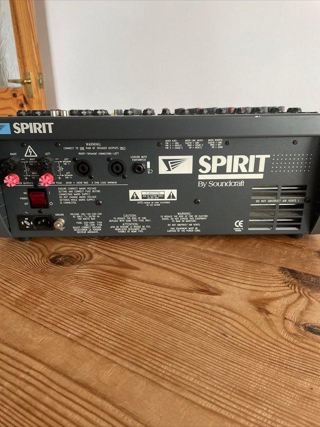 Preview of the first image of Spirit power station 600 by soundcraft.