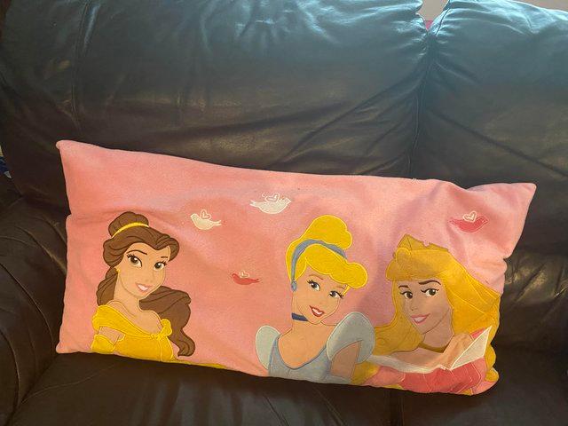 Preview of the first image of Childrens Princess Cushion/Pillow Size 85cmx45cm.