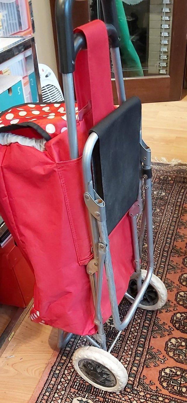 Preview of the first image of Handy Shopping Trolley with Built in Seat.