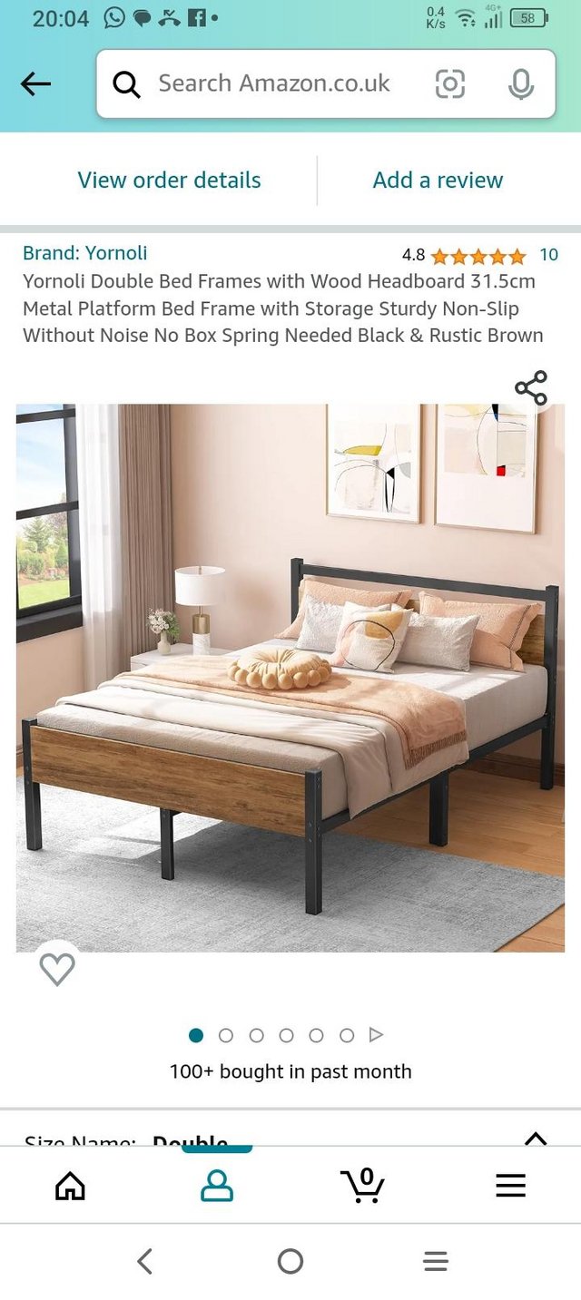 Preview of the first image of Queen size bed BRAND NEW IN BOX.