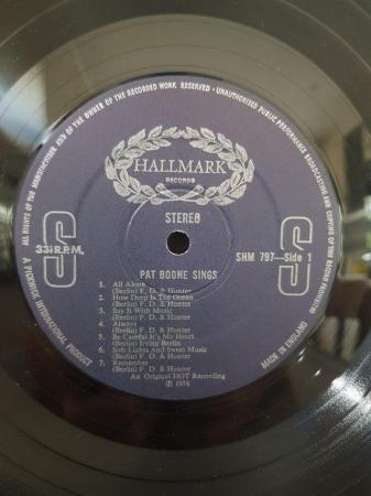 Image 5 of Pat Boone Sings 12” vinyl LP SHM 797 near mint