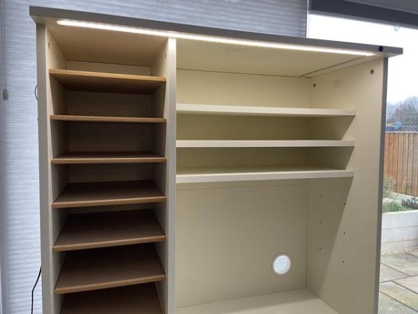 Image 1 of Crafting Storage Cabinet Work Desk