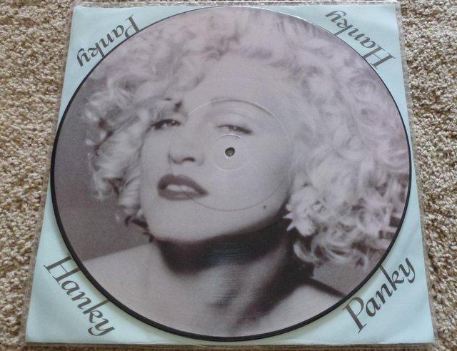 Preview of the first image of Madonna, Hanky Panky, 12 inch Picture Disc vinyl single.