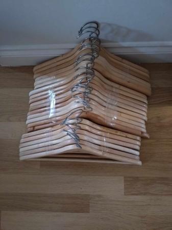 Image 2 of Adult size wooden coat hangers