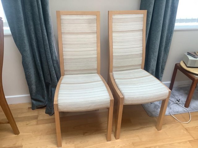 Preview of the first image of 2 ERCOL LATITUDE DINING CHAIRS EXCELLENT CONDITION..