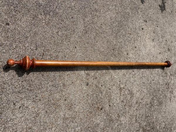 Image 2 of Vintage Wooden curtain pole