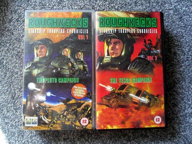 Preview of the first image of Roughnecks - Starship Troopers Animated TV show - VHS tapes.