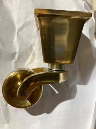 Image 2 of Square cup brass castors for furniture