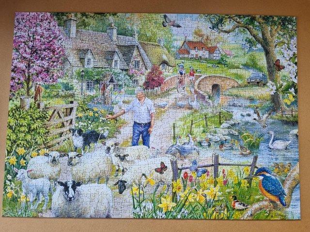 Preview of the first image of 1000 piece jigsaw called SHEPHARDS LANE by The House of Puzz.