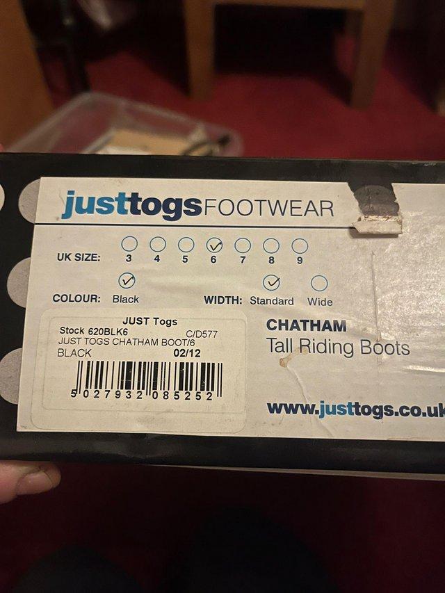 Preview of the first image of Just tog riding boots for sale.