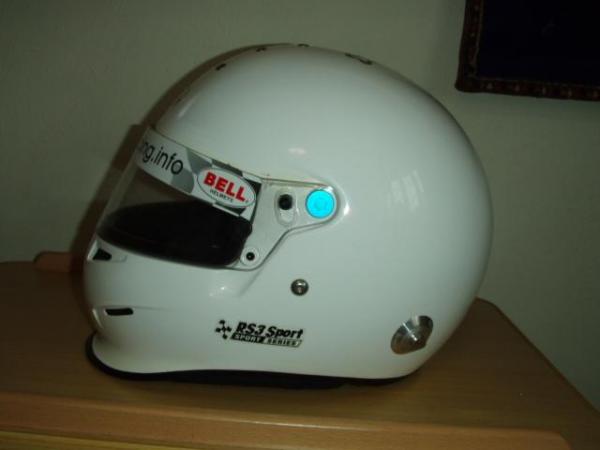 Image 3 of White Bell Motor racing Helmet