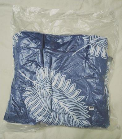 Image 2 of New Leaves Pattern Flannel Blanket Blue Christmas 200x150cm