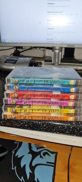 Preview of the first image of OUT OF TOWN CDs SIX IN ALL. WHAT MORE CAN I SAY.