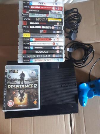 Image 3 of PS3 with games and controllers