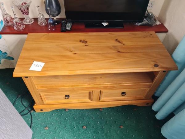 Image 1 of Solid wood television stand excellent condition