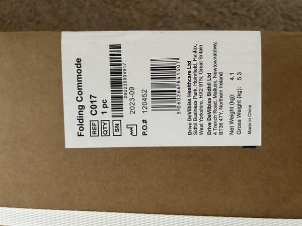 Image 2 of Commode(folding) Brand new and unboxed