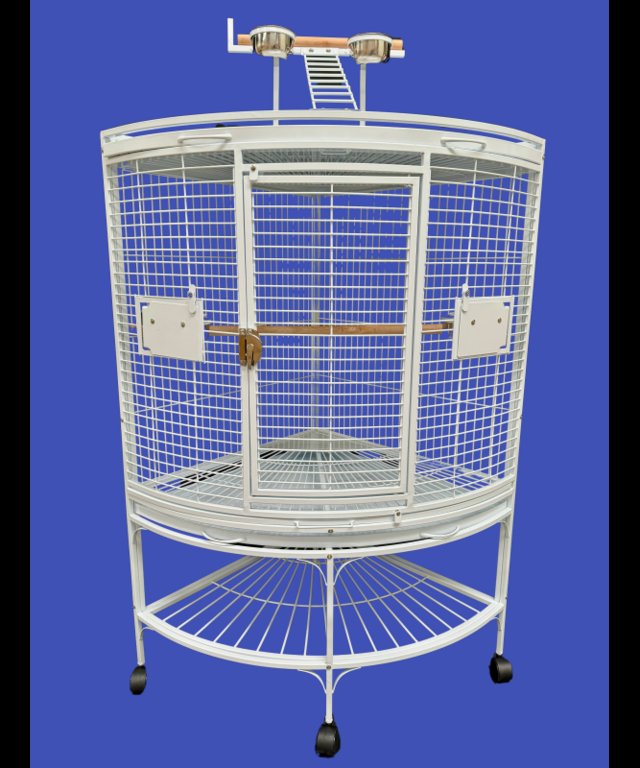 Preview of the first image of Parrot Supplies Louisiana Corner Parrot Cage With Play Top W.
