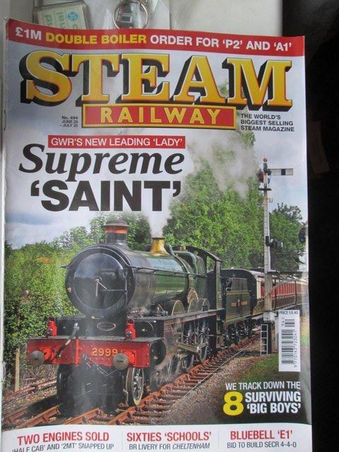 Preview of the first image of STEAM RAILWAY magazines issues 481-490.