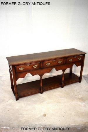 Image 55 of TITCHMARSH AND GOODWIN OAK DRESSER BASE SIDEBOARD HALL TABLE