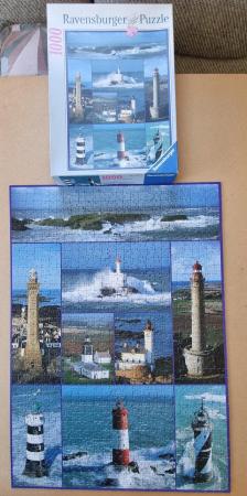 Image 2 of 1000 piece Jigsaw by RAVENSBURGER LIGHTHOUSES IN BRITTANY.