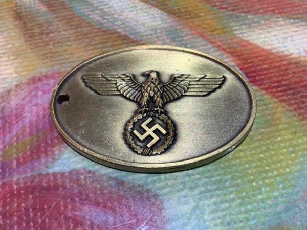 Image 1 of German Gestapo identity Tag in excellent condition