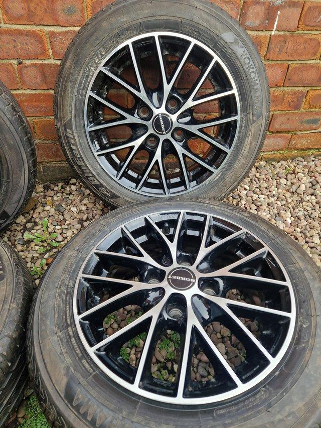 Preview of the first image of 15" borbet alloy wheels 4 stud.