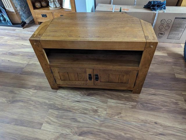 Preview of the first image of Oak Furniture land Corner TV unit.