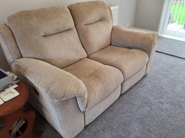 Preview of the first image of 2 x 2 Seater Electric Recliner Sofas£100. or £50. each..