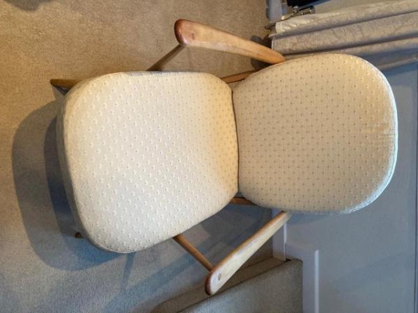 Image 1 of Ercol Vintage Armchair and Foot Stool