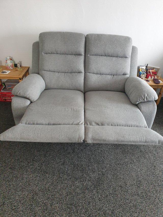 Preview of the first image of For sale 3+2 reclining sofa in mint condition and is from a.