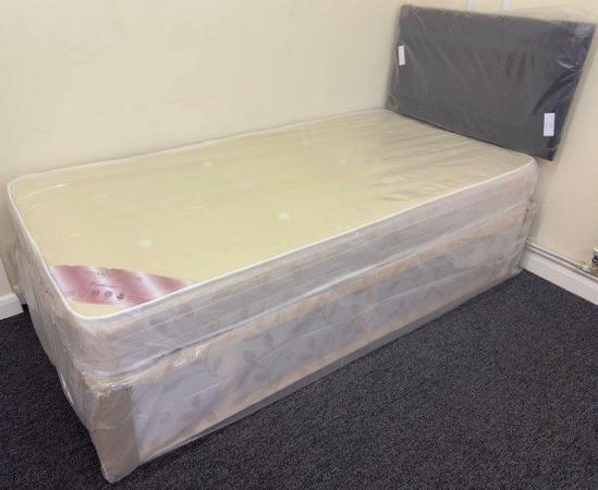 Image 1 of Winchester Divan base mattress and headboard -Single