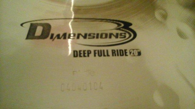 Image 2 of Paiste Dimensions Reflector 20" Deep Full Ride Immaculate!